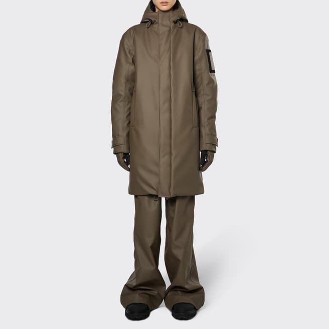 RAINS Wood Unisex Waterproof Glacial Coat