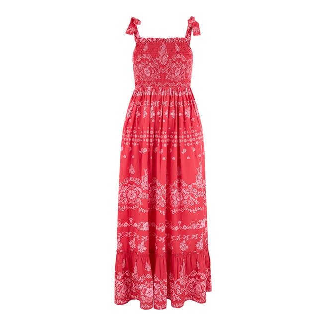 Dilli Grey Red Florence Maxi Sun Dress