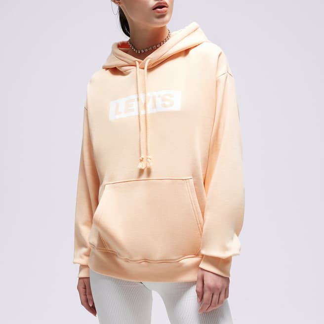 Levi's Peach Standard Arched Cotton Blend Hoodie