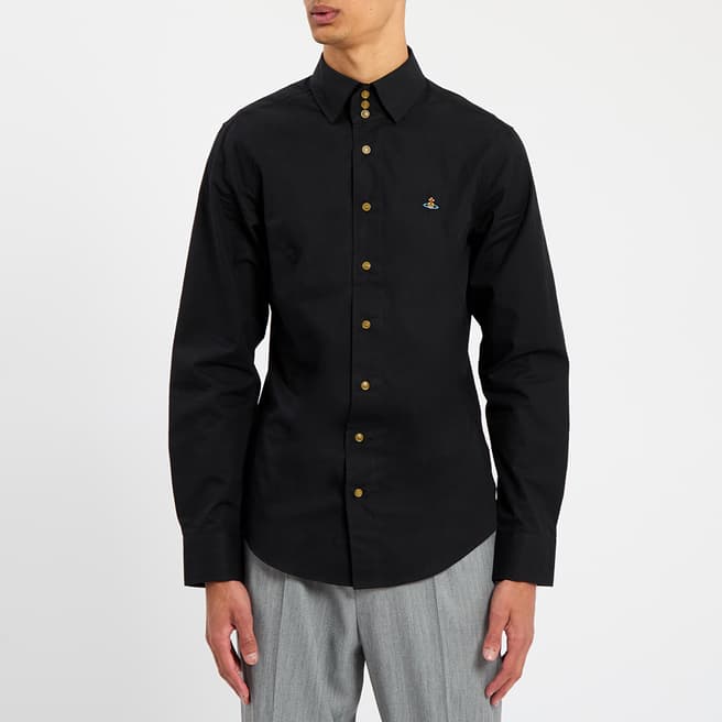 Vivienne Westwood Black Stretch Krall Shirt