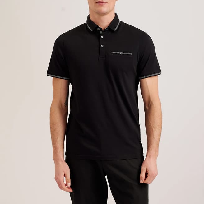 Ted Baker Black Tortilla Polo Shirt