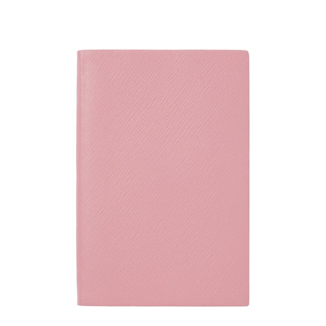 Smythson Candy Pink Pastegrain A6 Chl Notebook