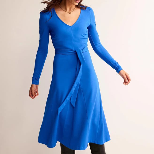 Boden Blue Bella Ponte Midi Dress