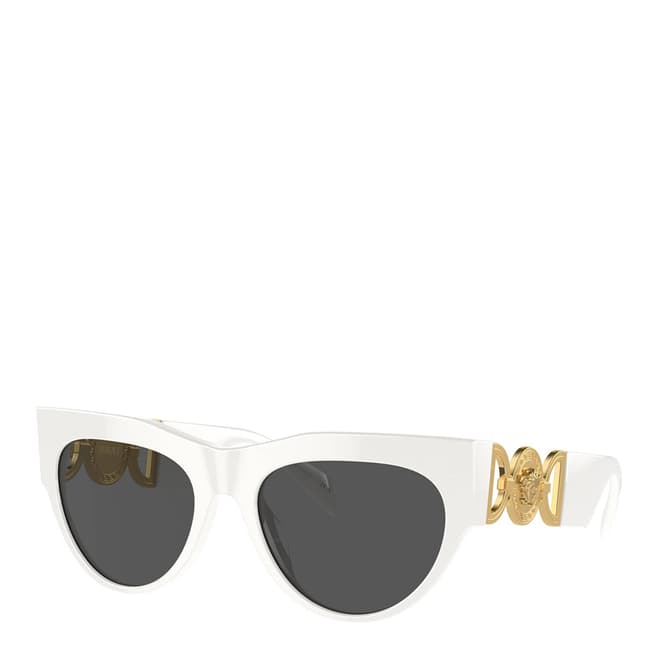 Versace Women's White Versace Sunglasses 56mm 