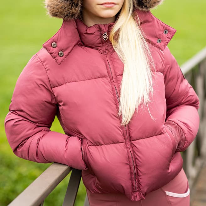 LeMieux Pink Young Rider Gia Puffer Jacket