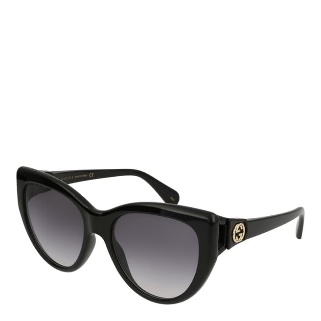 Gucci Women's Black Gucci Sunglasses 56mm