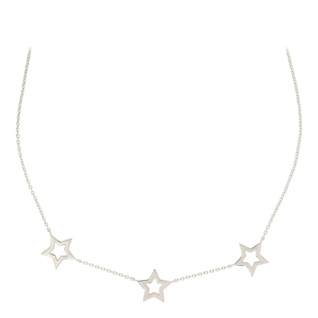 Rosie Fortescue Jewellery Silver Star Trio Necklace