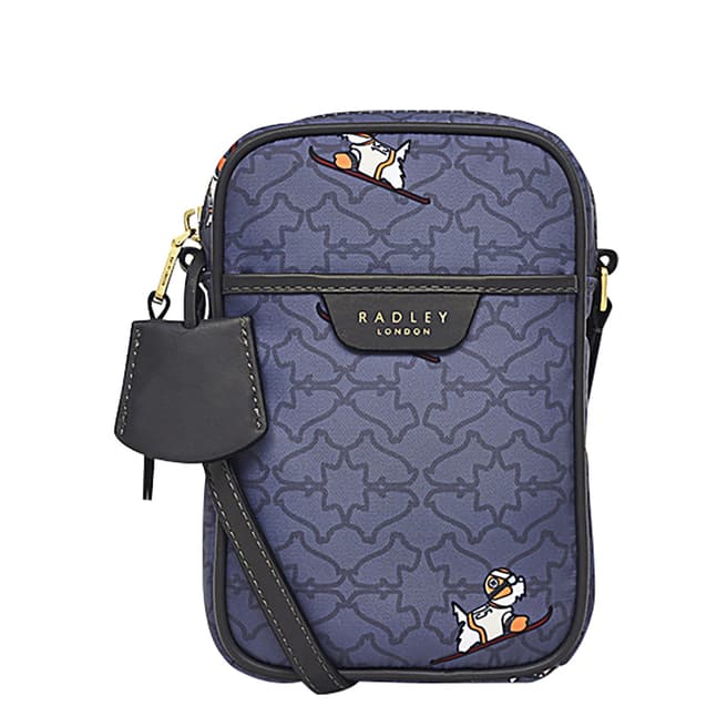 Radley Cloud Burst Heirloom Ski Dog Medium Phone Crossbody