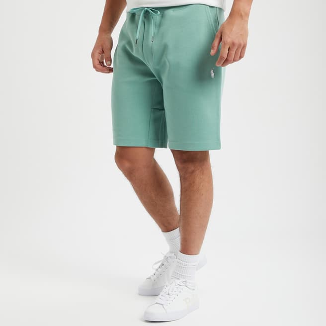 Polo Ralph Lauren Green Double Knit Cotton Blend Shorts