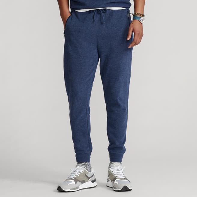 Polo Ralph Lauren Navy Double Knit Cotton Blend Joggers