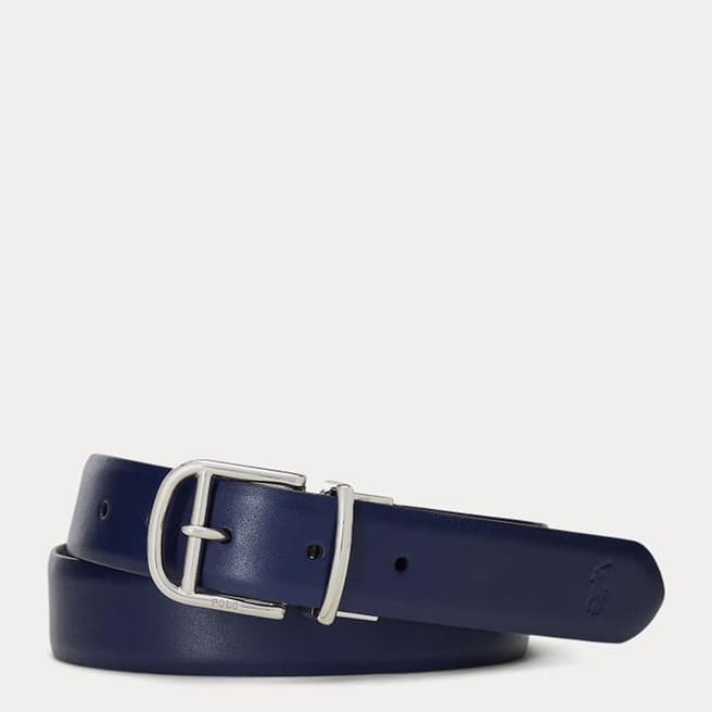 Polo Ralph Lauren Navy/Green Reversible Leather Belt 