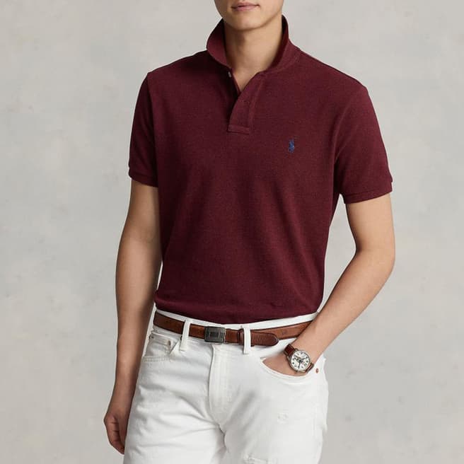 Polo Ralph Lauren Dark Red Cotton Polo Shirt