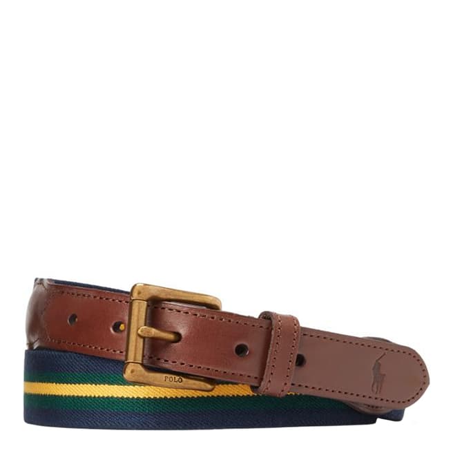 Polo Ralph Lauren Brown Buckle Leather Belt