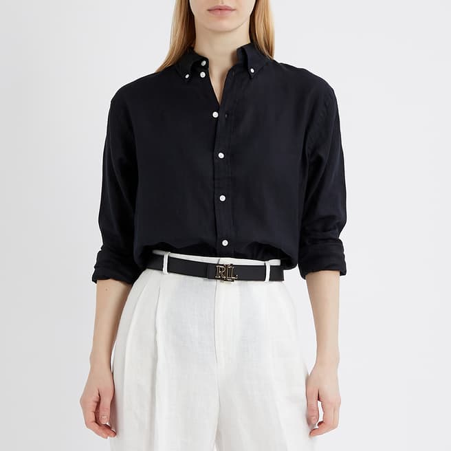 Polo Ralph Lauren Black Linen Shirt