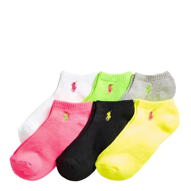 Polo Ralph Lauren Multi 6 Pack Trainer Socks