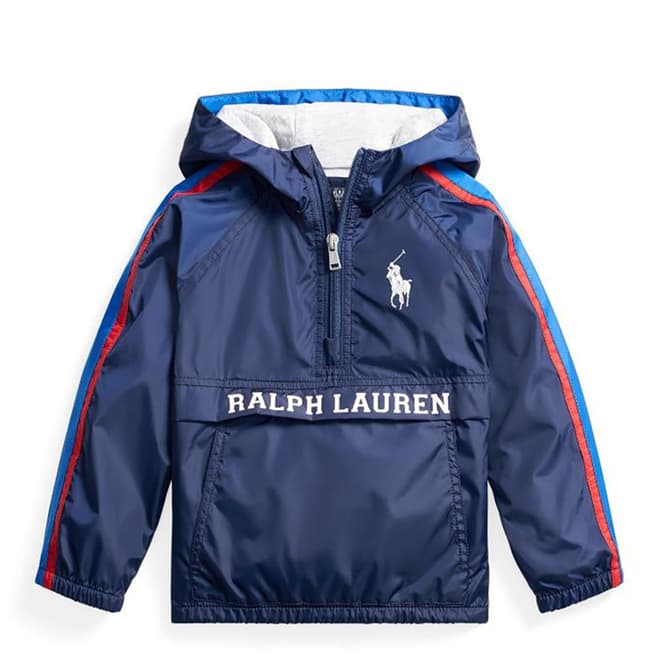 Polo Ralph Lauren Older Boy's Navy Hooded Packable Jacket