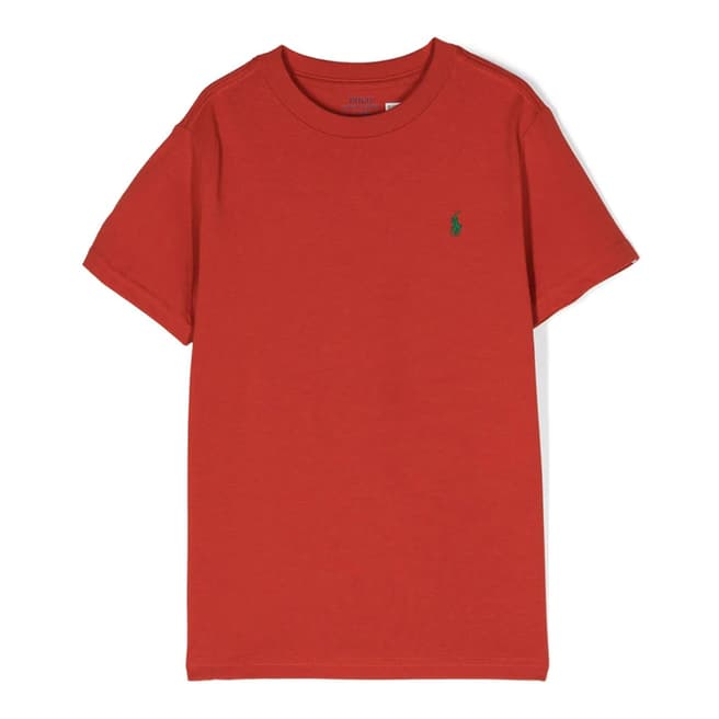 Polo Ralph Lauren Younger Boy's Rust Jersey Cotton T-Shirt