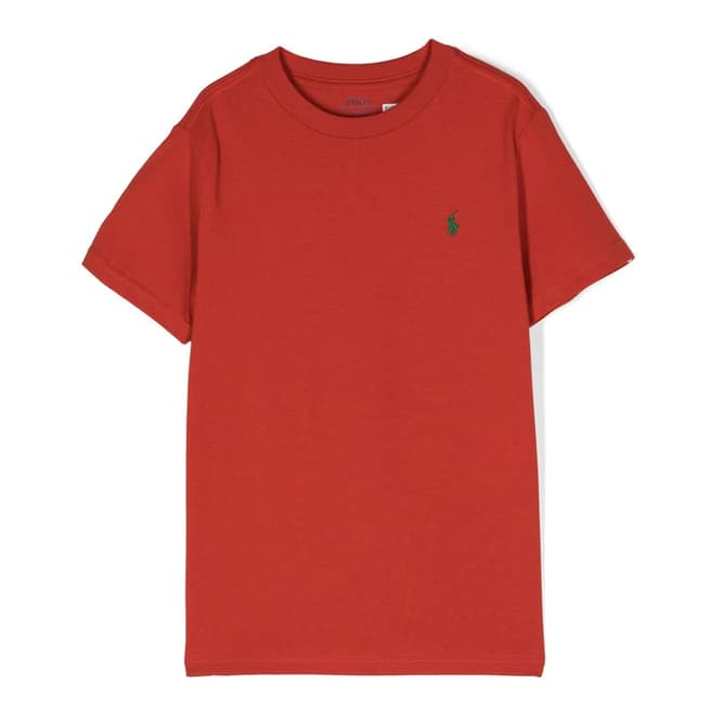 Polo Ralph Lauren Older Boy's Rust Jersey Cotton T-Shirt