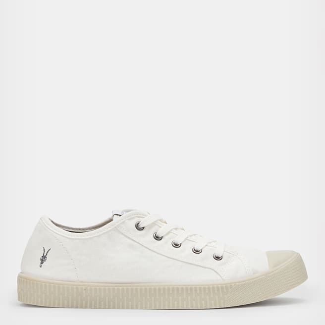 AllSaints White Mem Low Top Trainers