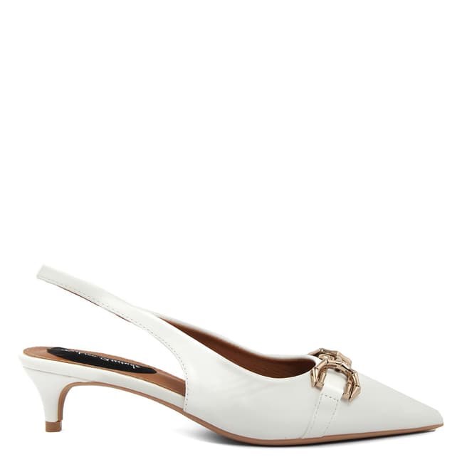 Fashion Attitude White Sling Back Court