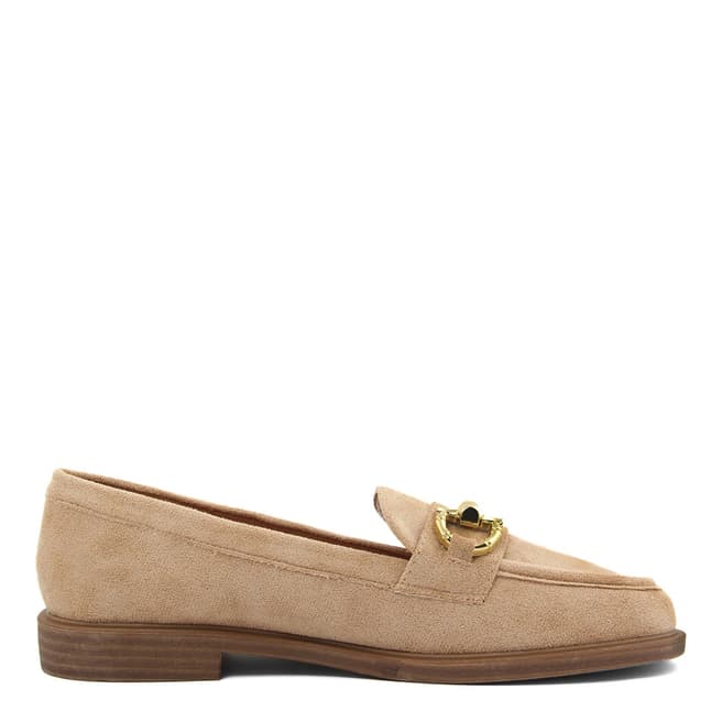 Fashion Attitude Beige Suede Loafer