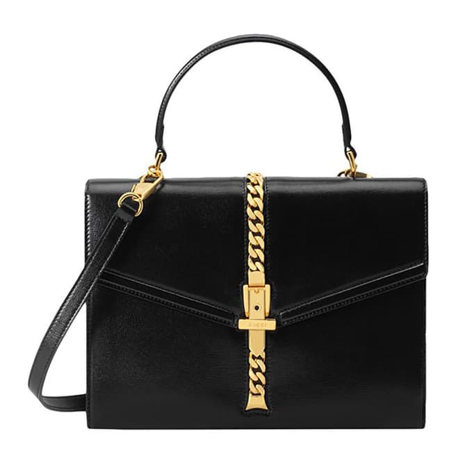 Gucci Gucci Small Sylvie 1969 Top-Handle Bag In Black