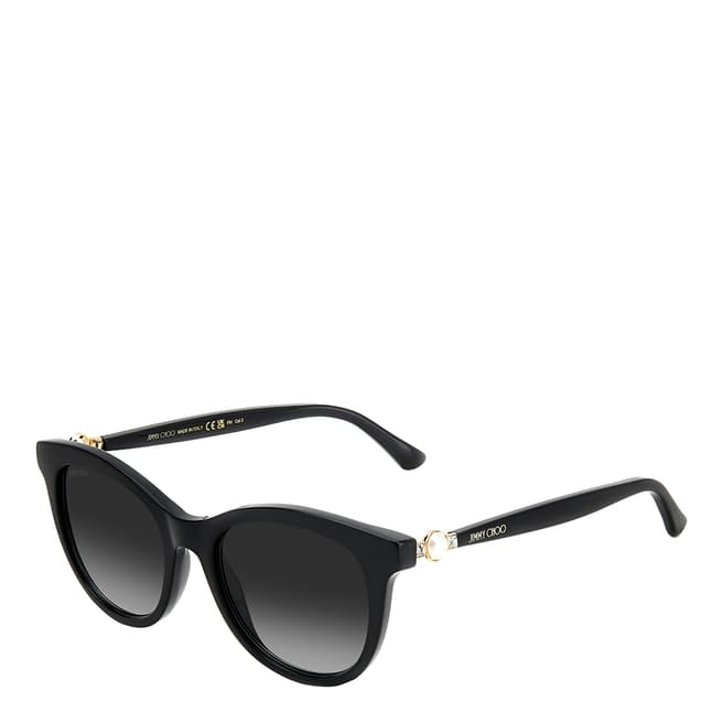 Jimmy Choo Black Annabeth Rectangular Sunglasses