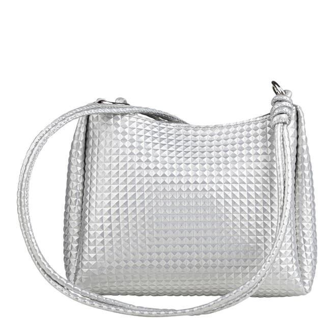 Lucky Bees Women's Silver Crossbody Bag