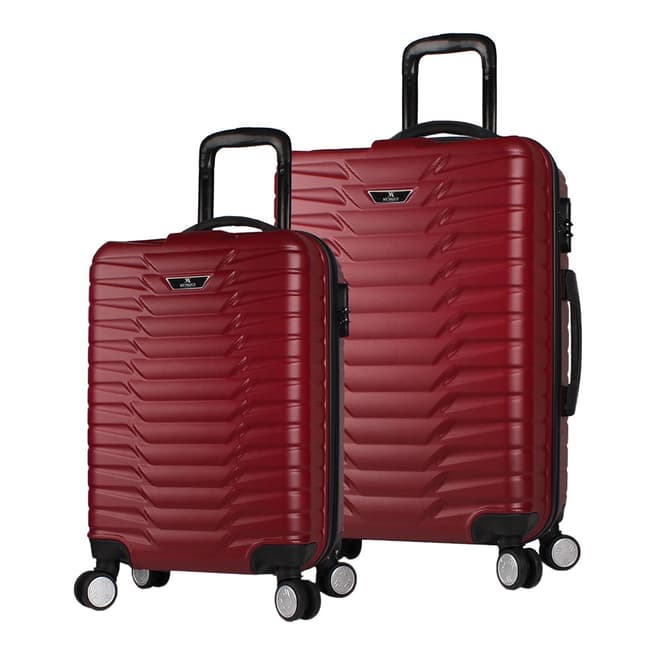 MyValice Claret Red COCKO Set of 2 Suitcases