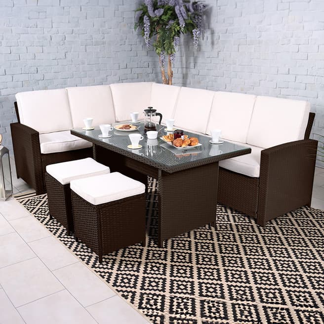 Royal Craft Berlin 8 Seater Corner Dining Set