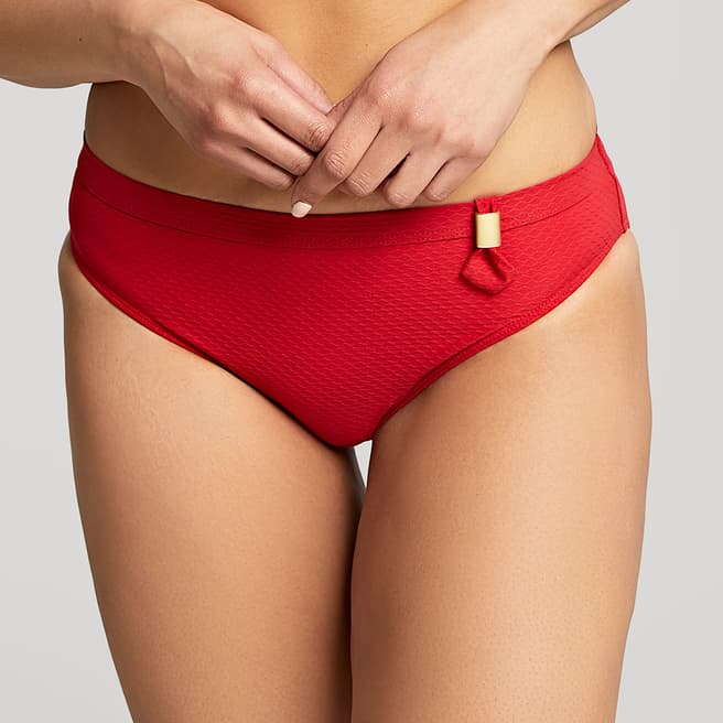 Panache Red Marianna High Waist Bikini Bottoms