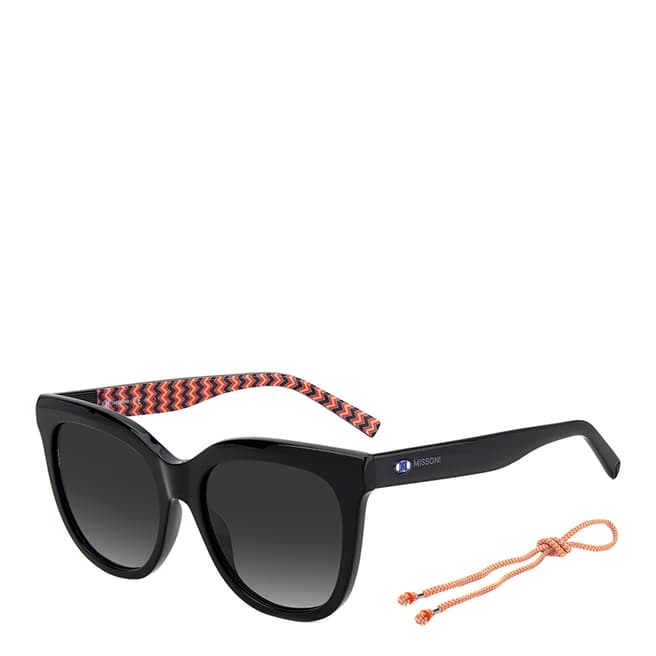 Missoni Black Dark Grey Shaded Square Sunglasses