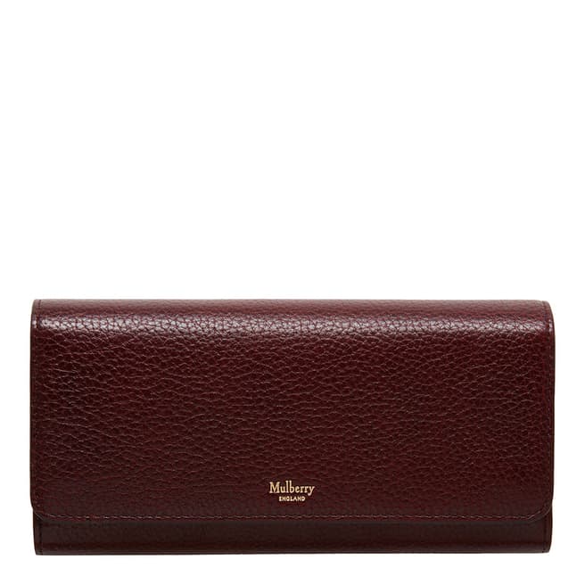 Mulberry Oxblood Continental Wallet Purse