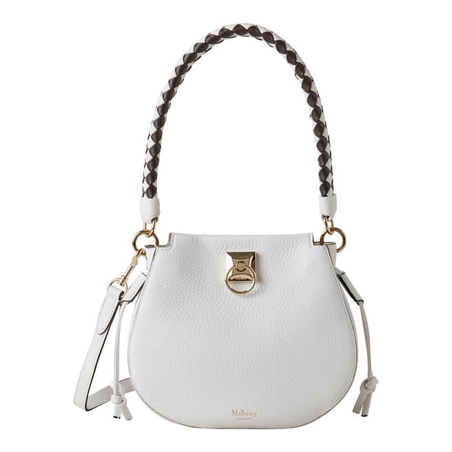 Mulberry White Mini Iris Hobo Shoulder Bag