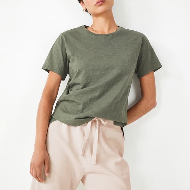 hush Khaki Cali Slub Cotton T-Shirt