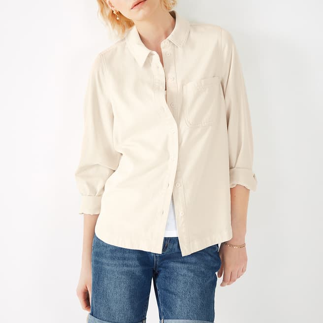 hush Ecru Alyson Denim Overshirt