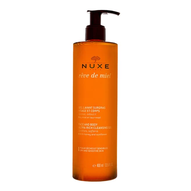 Nuxe Rêve de Miel Ultra Rich Cleansing Gel For Face And Body 400ml