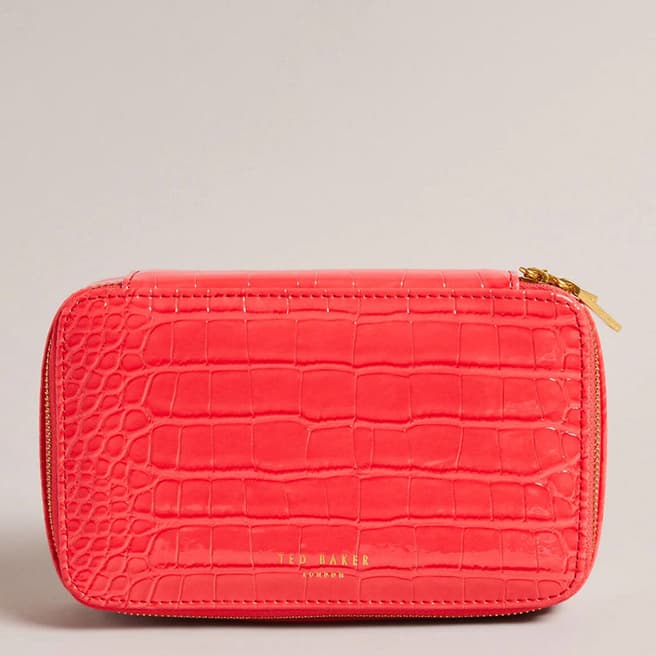 Ted Baker Coral Valenna Croc Effect Jewellery Box