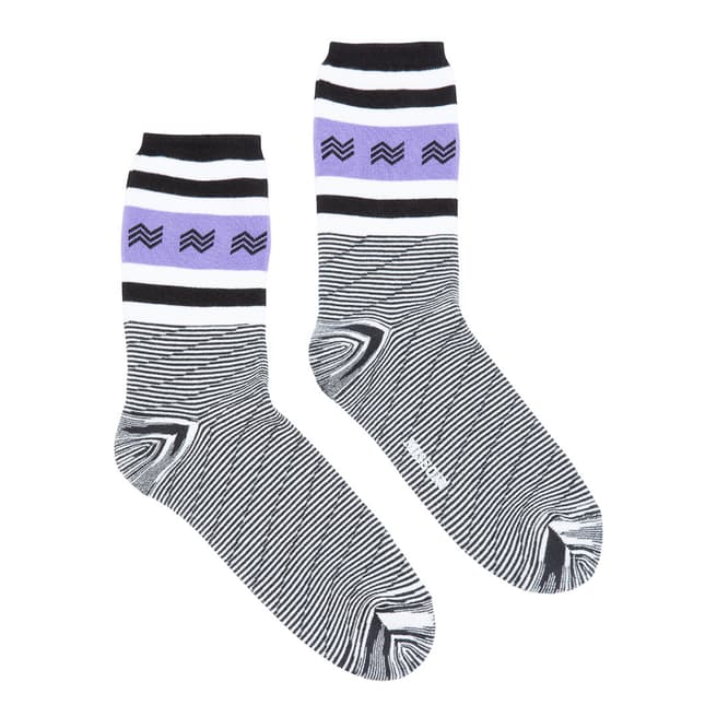 Missoni Grey Stripe Knitted Sock