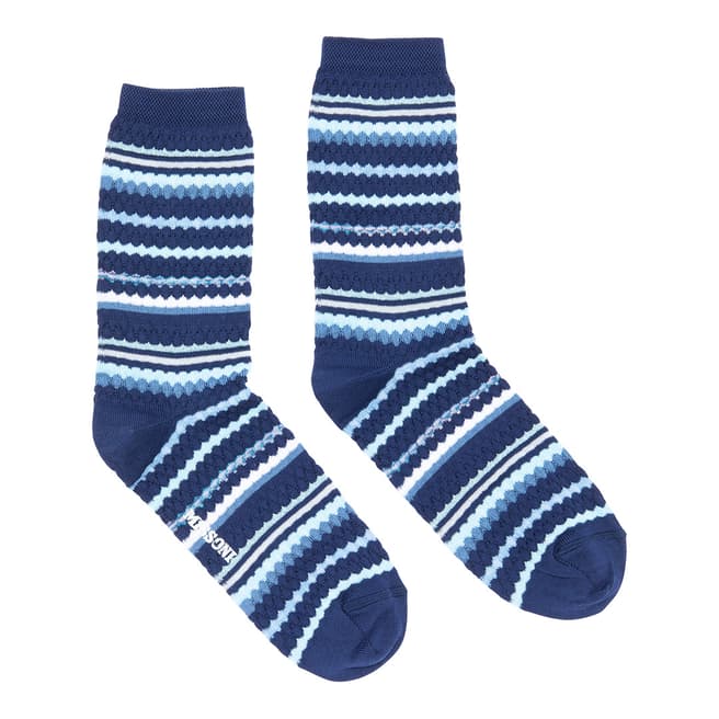 Missoni Navy Stripe Knitted Sock