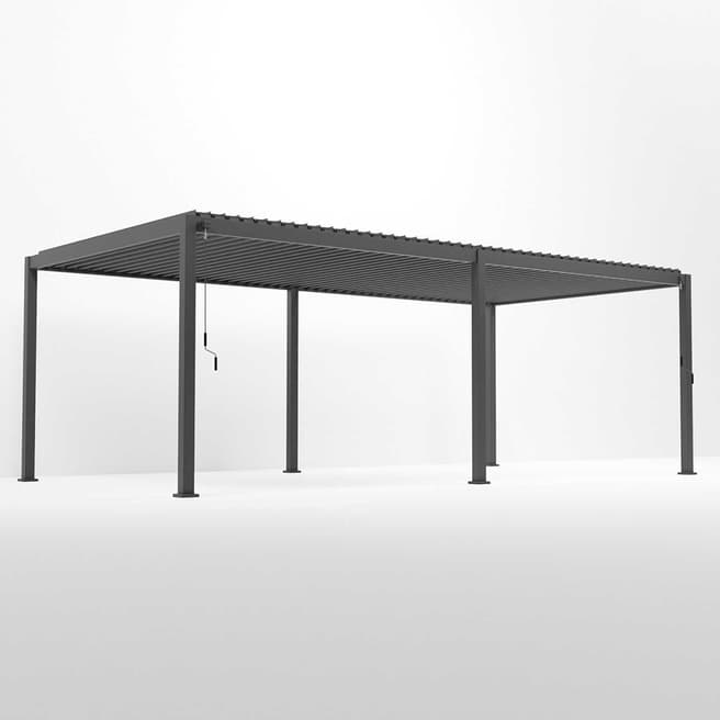 Nova Titan Aluminium Pergola - 7.2m x 3.6m Pergola - Grey