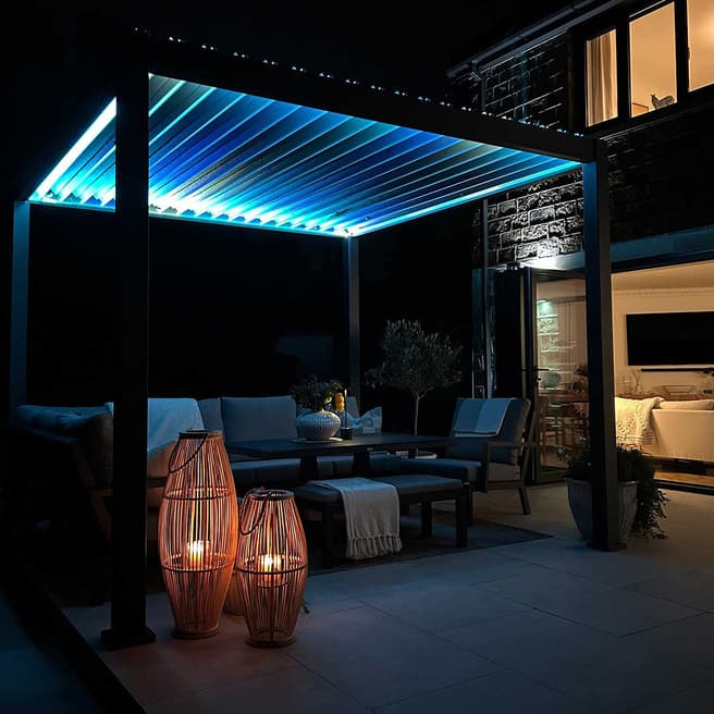 Nova Titan LED Pergola -  4m x 3m Rectangular - Grey