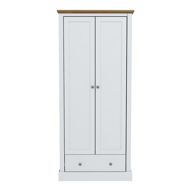 Furniture Interiors Devon 2 Door Sliding Wardrobe, White