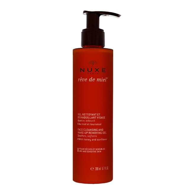 Nuxe Rêve de Miel Face Cleansing and Make-Up Removing Gel 200ml