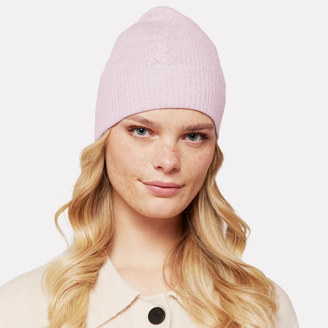 Scott & Scott London Candy Floss Cashmere Cable Hat 