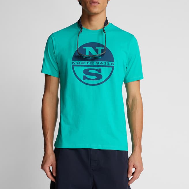 NORTH SAILS Green Cotton Logo T-Shirt