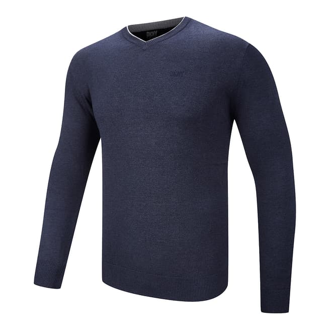 DKNY Navy DKNY V Neck Sweatshirt