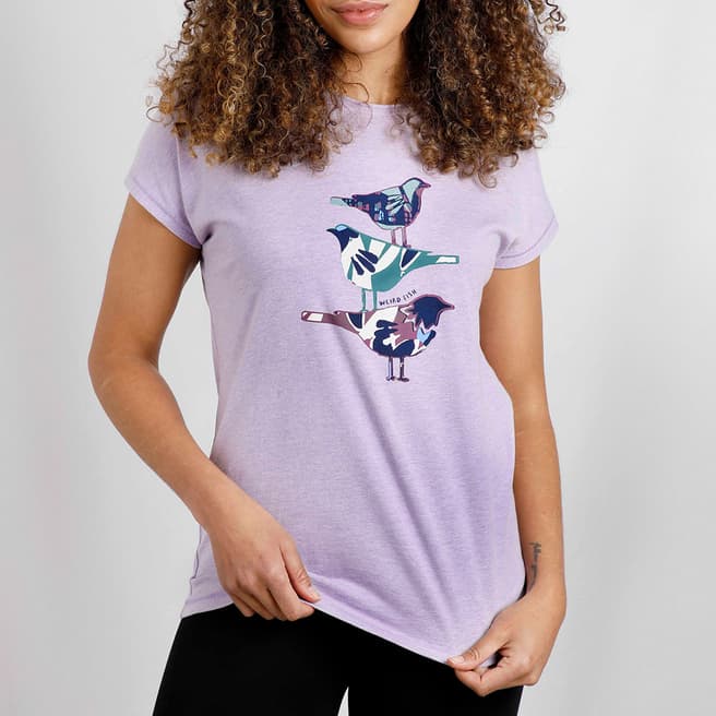 Weird Fish Purple Fugol Cotton T-Shirt
