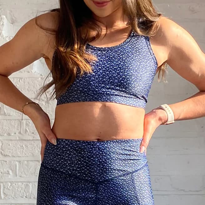 West Seventy Nine Blue Jump Sports Crop Top