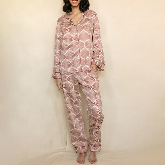 Fable & Eve Multi Islington Geometric Print Pyjama Set